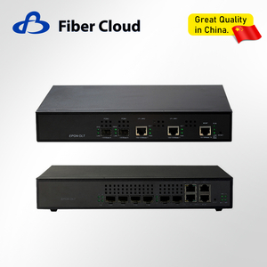 FTTH 2/4 1u منافذ الألياف البصرية المعدات الطرفية Epon Olt مع وحدة SFP
