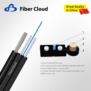Самонесущий гибкий кабель небольшого размера (GJYXFCH) Волоконно-оптический кабель