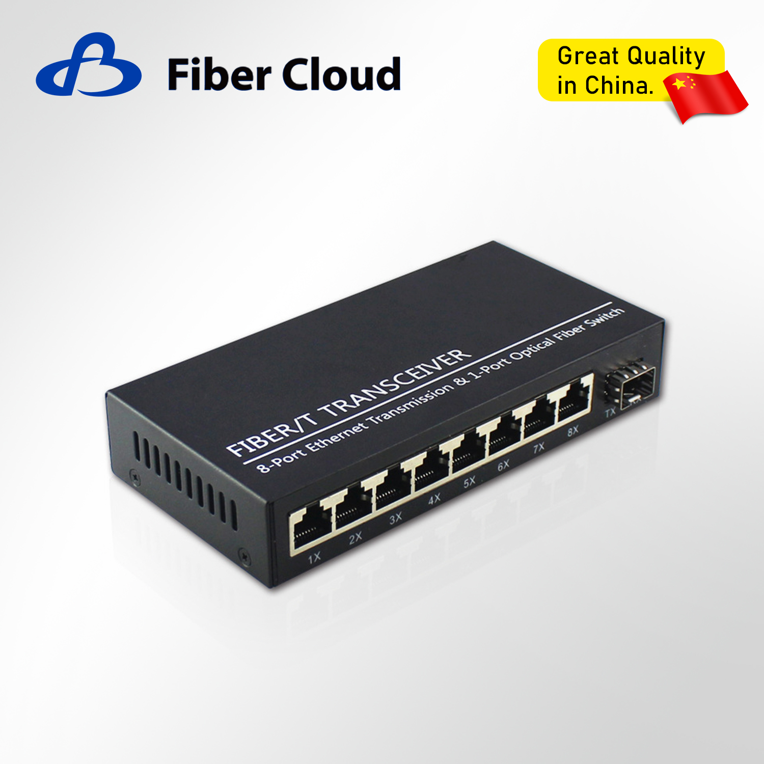 10/100 / 1000m SFP FTTH Epon جهاز إرسال واستقبال الألياف البصرية أحادي الوضع محول كهربائي
