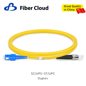 2,0 mm SC/UPC para ST/UPC Duplex OS2 Monomodo Riser Ofnr Patchcord de fibra &oacute;ptica com buffer apertado