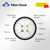 23AWG 4 أزواج ملتوية CMR SF / UTP 550 ميجا هرتز كابل سائب من النحاس الصلب Cat6 إيثرنت