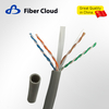 23AWG 4 أزواج ملتوية CMR U / UTP 750 ميجا هرتز كابل إيثرنت داخلي من النحاس الصلب Cat6a