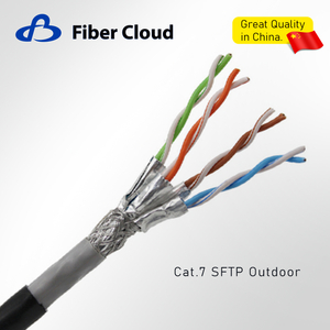 23AWG 4 paires torsad&eacute;es CMR S/FTP 1000 MHz c&acirc;ble en vrac Ethernet int&eacute;rieur en cuivre massif Cat7