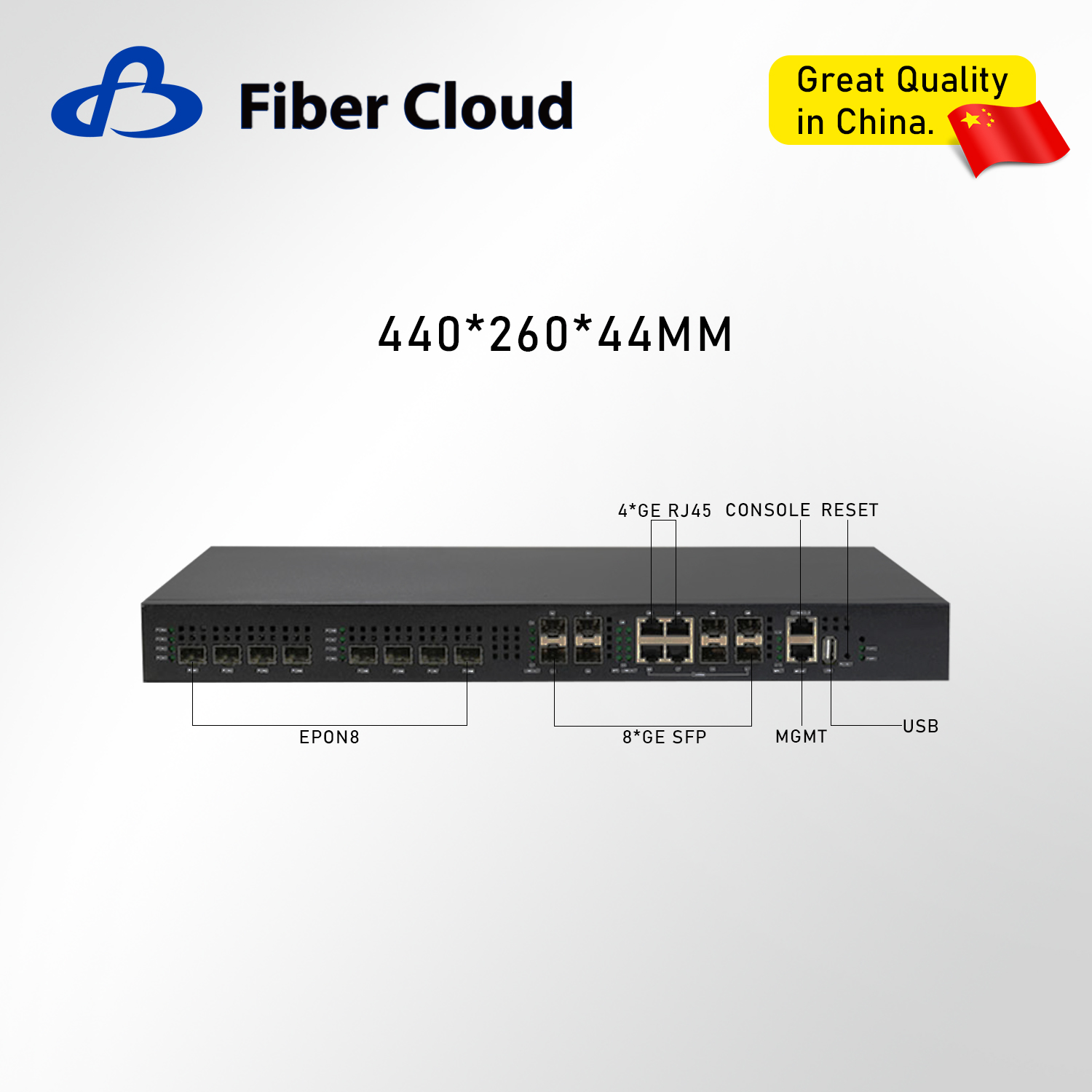 1u/2u Web 4/8 met en communication les produits terminaux optiques de r&eacute;seau de fibre de SFP Epon Olt 
