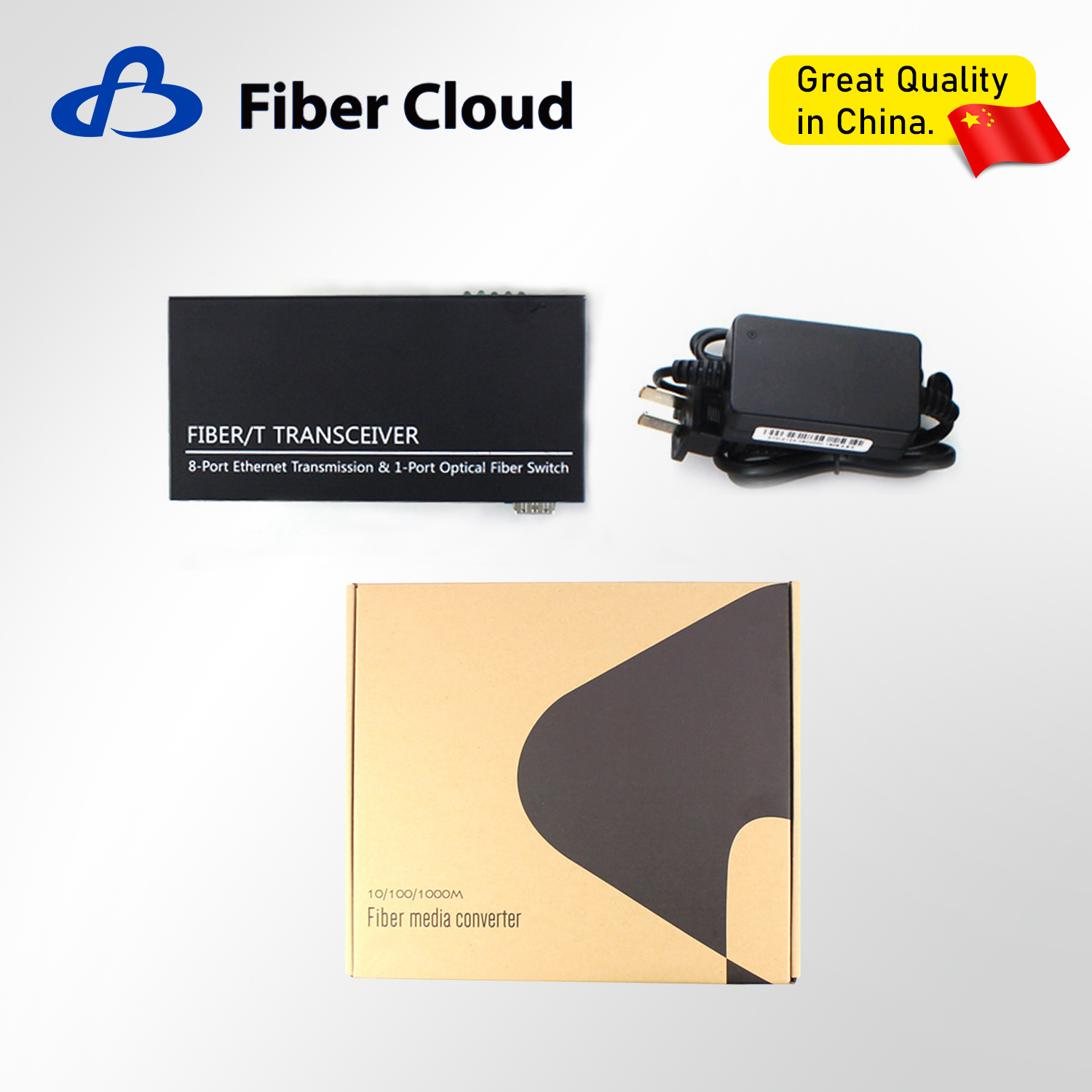 10/100 / 1000m SFP FTTH Epon جهاز إرسال واستقبال الألياف البصرية أحادي الوضع محول كهربائي