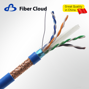 23AWG 4 витые пары CMR SF/UTP 550 МГц сплошной медный Ethernet-кабель Cat6 для внутреннего использования