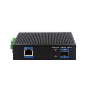 محول وسائط جيجابت 1 SFP ومنفذ إيثرنت صناعي